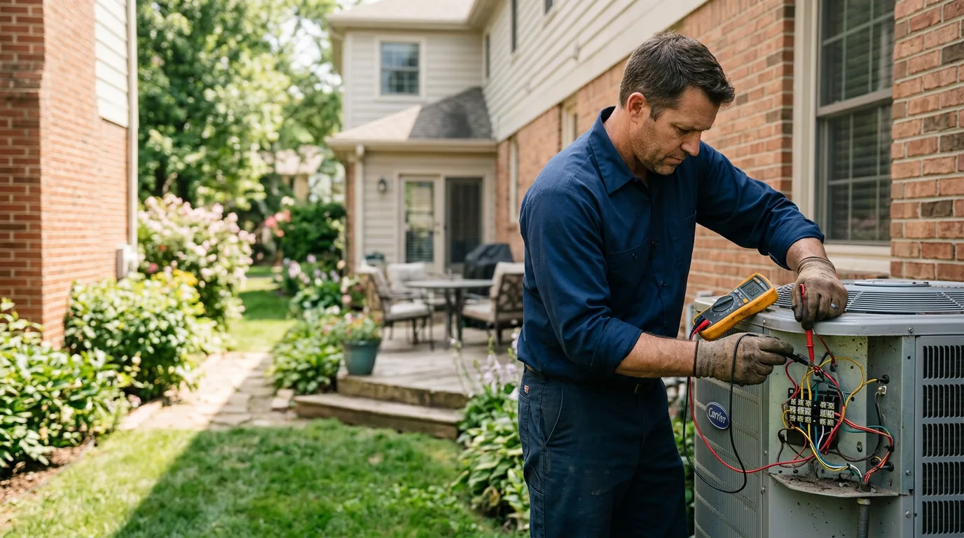 HVAC technician working near Center Point, WV
